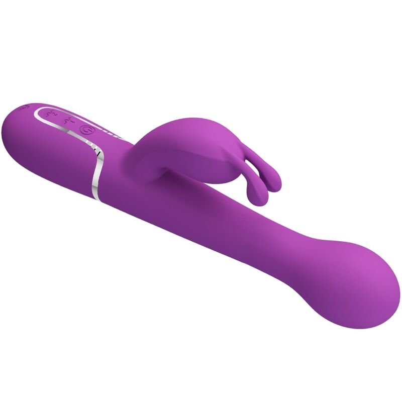 PRETTY LOVE - DEJON 3 EM 1 MULTIFUNCIONAL RABBIT VIBRADOR ROXO - Imagem 3