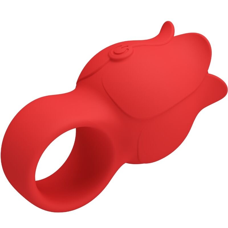 PRETTY LOVE - VIBRADOR DE DEDO EM FORMA DE JAE ROSE 10 VIBRAÇÕES VERMELHO - Imagem 3