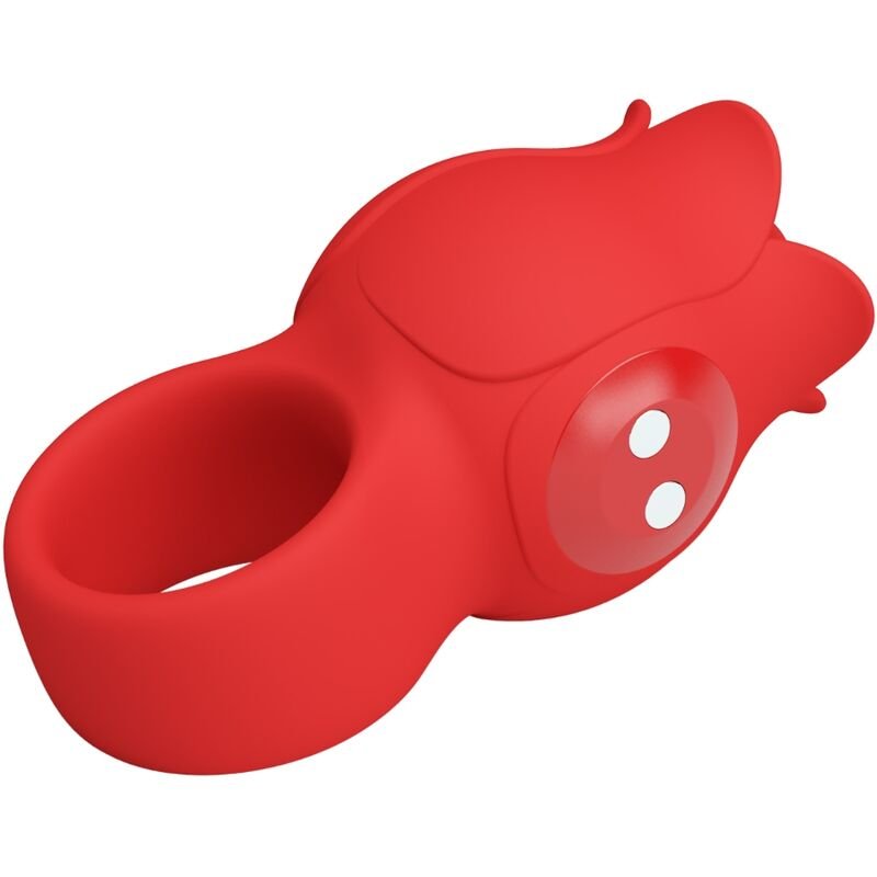 PRETTY LOVE - VIBRADOR DE DEDO EM FORMA DE JAE ROSE 10 VIBRAÇÕES VERMELHO - Imagem 5