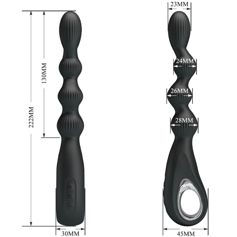 PRETTY LOVE - FEDERER VIBRADOR ANAL 12 VIBRAÇÕES PRETO - Image 4