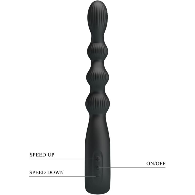 PRETTY LOVE - FEDERER VIBRADOR ANAL 12 VIBRAÇÕES PRETO - Image 5