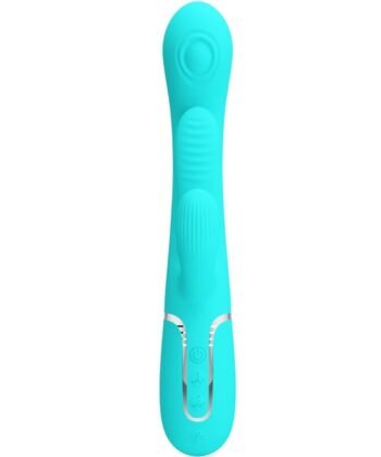 Visão alternativa de PRETTY LOVE - SHANIA TRIPLE RABBIT MULTIFUNCIONAL VIBRADOR 3 EM 1 AZUL