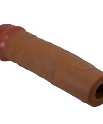 Visão alternativa de PRETTY LOVE - MANGA PENIS NILE COM EXTENSÃO DE 2,5 CM MULATO