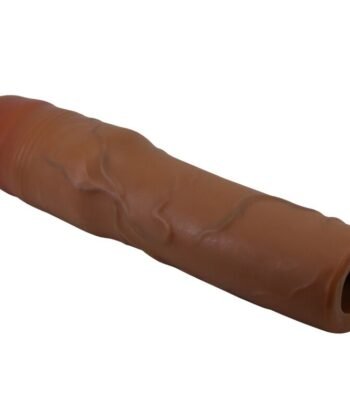 Visão alternativa de PRETTY LOVE - MANGA PENIS KYLIAN COM EXTENSÃO DE 7,6 CM MULATO