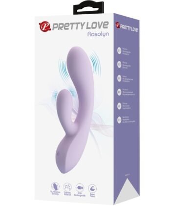 PRETTY LOVE - VIBRADOR ROSOLYN RABBIT 10 VIBRAÇÕES ROXO