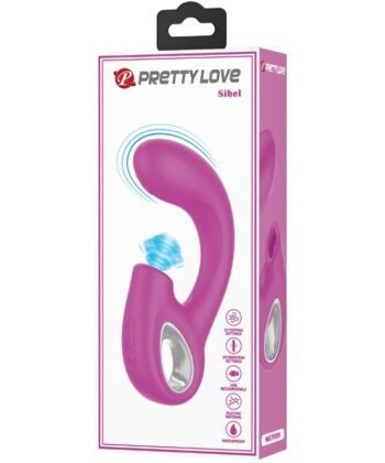 PRETTY LOVE - SIBEL SIBEL VIBRADOR PONTO G + ESTIMULADOR DE CLITÓRIS 10 VIBRAÇÕES ROXO - Imagem 3