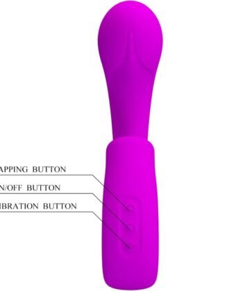 PRETTY LOVE - SIBEL SIBEL VIBRADOR PONTO G + ESTIMULADOR DE CLITÓRIS 10 VIBRAÇÕES ROXO - Imagem 4