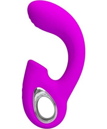 PRETTY LOVE - SIBEL SIBEL VIBRADOR PONTO G + ESTIMULADOR DE CLITÓRIS 10 VIBRAÇÕES ROXO