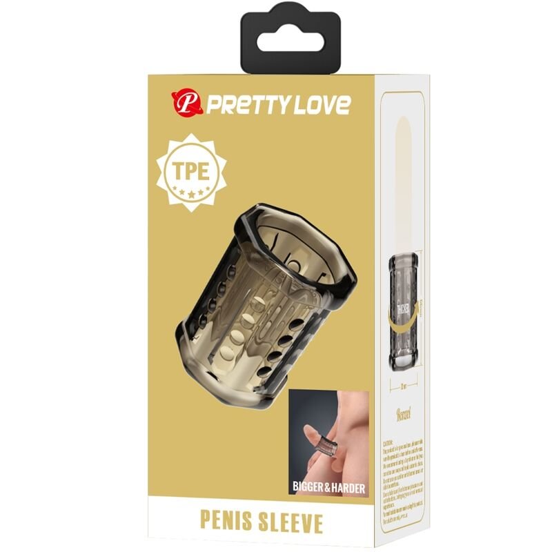 PRETTY LOVE - MANGA PENIS RONAEL SUPER ELÁSTICA TRANSPARENTE - Imagem 3