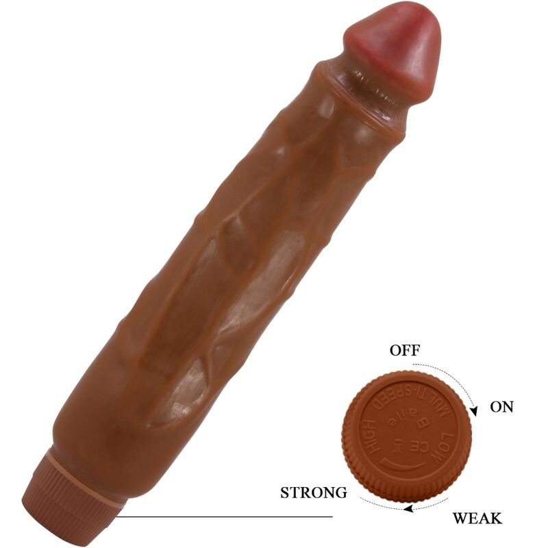 BAILE - JACK VIBRADOR REALISTA 26 CM MULATO - Imagem 3
