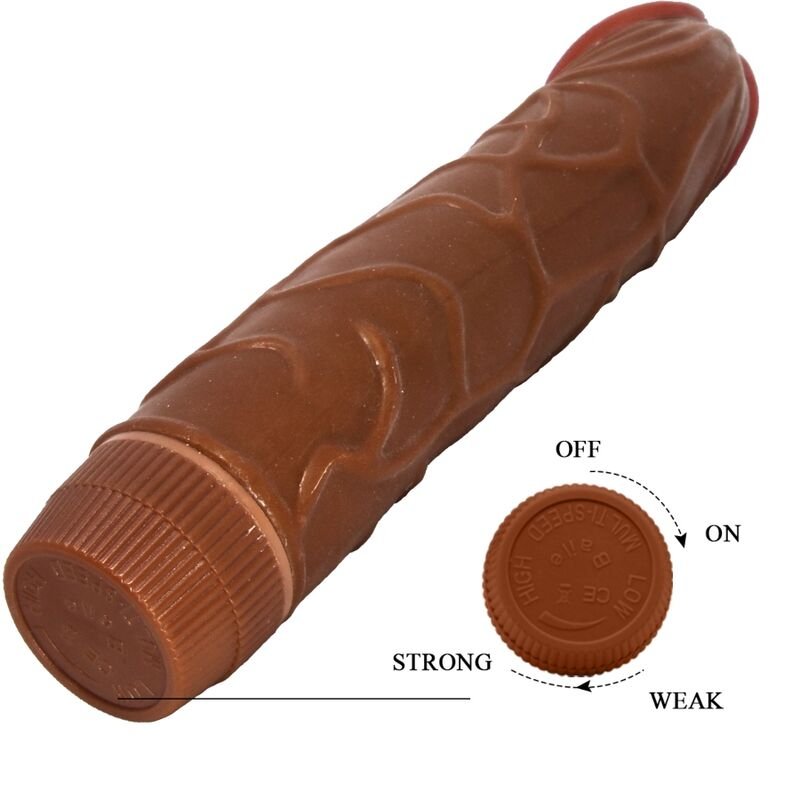 BAILE - BOB VIBRADOR REALISTA 22,5 CM MULATO - Imagem 3