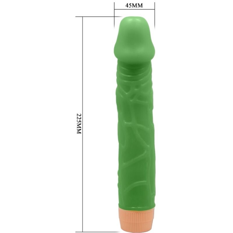 BAILE - BILL VIBRADOR REALISTA 22,5 CM VERDE - Image 3