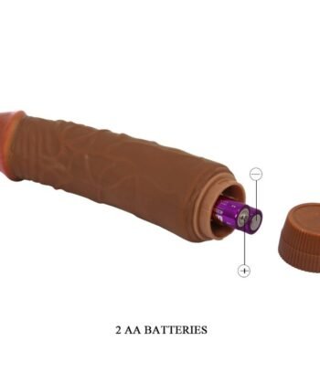 Visão alternativa de BAILE - JEFF VIBRADOR REALISTA 19,5 CM MULATO
