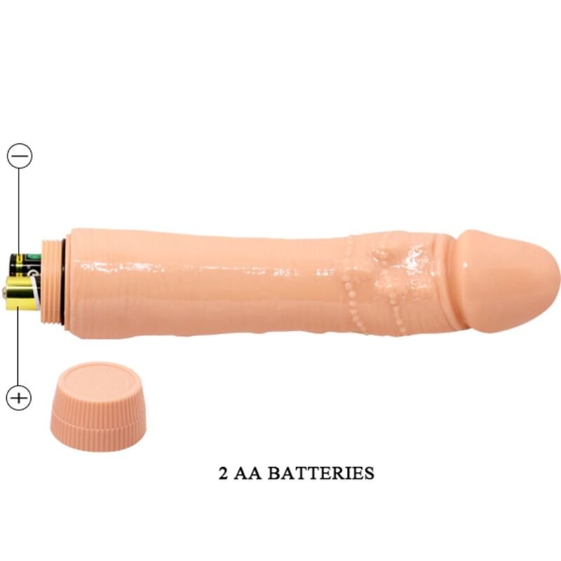 BAILE - VIBRADOR REALISTA DYBBUK 24 CM CARNE - Imagem 2