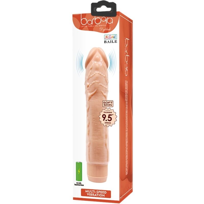 BAILE - VIBRADOR REALISTA DYBBUK 24 CM CARNE - Imagem 3