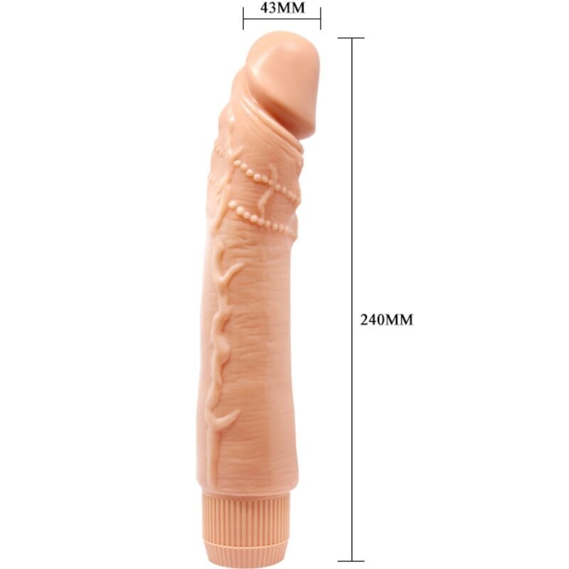 BAILE - VIBRADOR REALISTA DYBBUK 24 CM CARNE - Imagem 4
