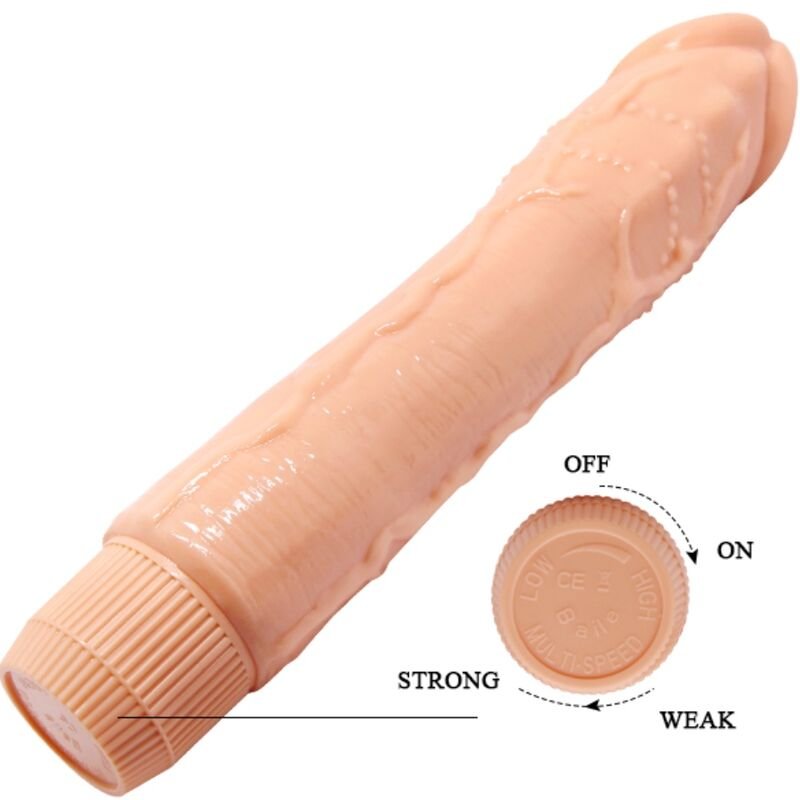 BAILE - VIBRADOR REALISTA DYBBUK 24 CM CARNE - Imagem 5