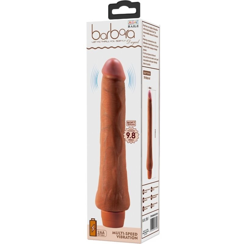BAILE - VIBRADOR REALISTA DRYAD 25 CM MULATO - Image 4