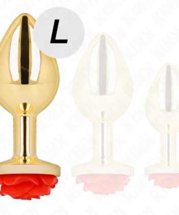 Visão alternativa de KINK - PLUG ANAL OURO ROSA VERMELHO TAMANHO L