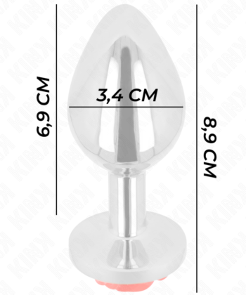 Visão alternativa de KINK - PLUG ANAL ROSA VERMELHO TAMANHO M