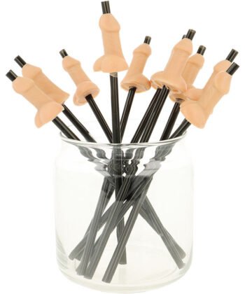 DIABLO PICANTE - BOLSA COM 10 CANUDOS NATURAIS PARA PÊNIS