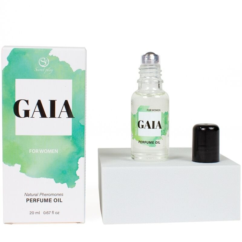 SECRETPLAY - GAIA PERFUME NATURAL FEROMONAS EM ÓLEO PARA MULHERES 20 ML - Imagem 2