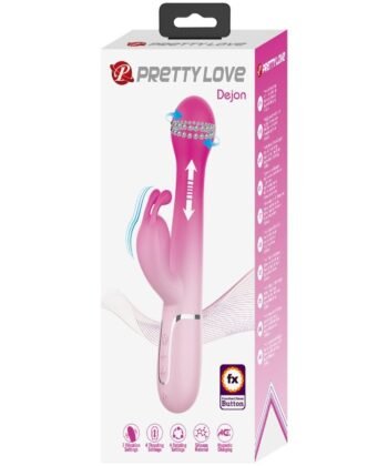 Visão alternativa de PRETTY LOVE - DEJON 3 EM 1 MULTIFUNCIONAL RABBIT VIBRADOR ROSA