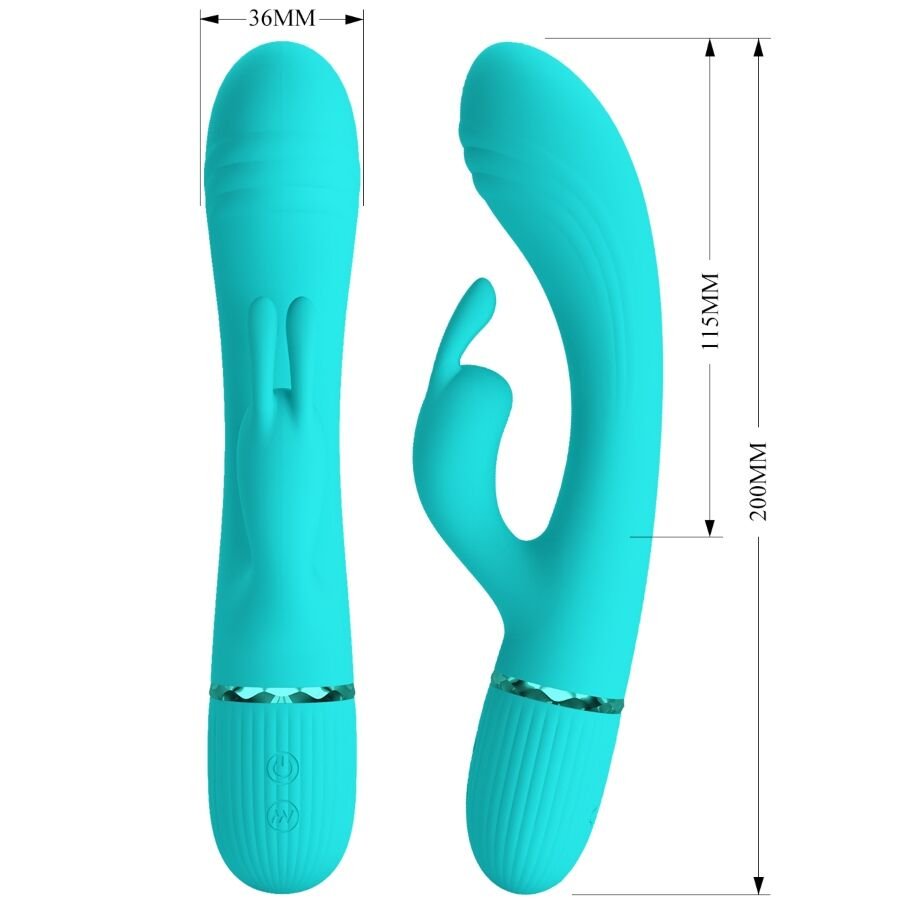PRETTY LOVE - SCOCCO VIBRADOR COELHO TURQUESA - Image 5