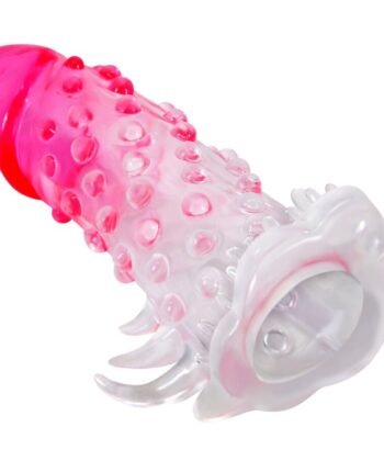 Visão alternativa de PRETTY LOVE - BAINHA DE AMPLIAÇÃO REALISTA WILFORD COM PÊNIS EM RELEVO ROSA