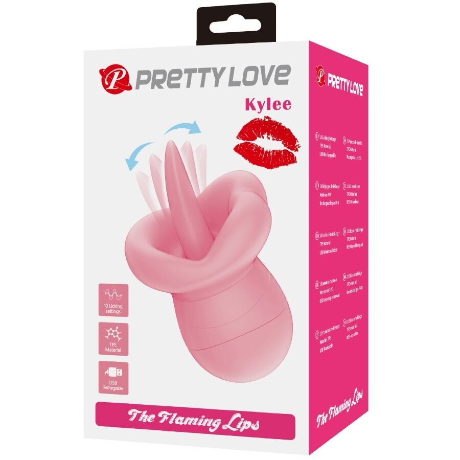 PRETTY LOVE - ESTIMULADOR DE CLITÓRIS KYLEE TONGUE 10 VIBRAÇÕES ROSA NUDE - Imagem 3
