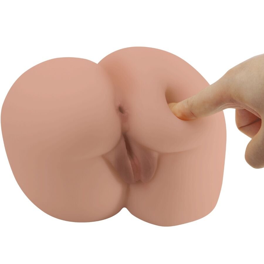 CRAZY BULL - BERNACE ASS VIBRADOR COM VAGINA REALISTA E ÂNUS CARNE CONTROLE REMOTO - Imagem 5