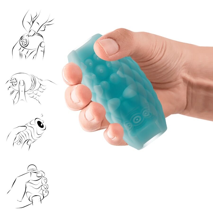 PRETTY LOVE - MASTURBADOR MASCULINO SILICONE ATHENA EROS AZUL CÉU - Image 3
