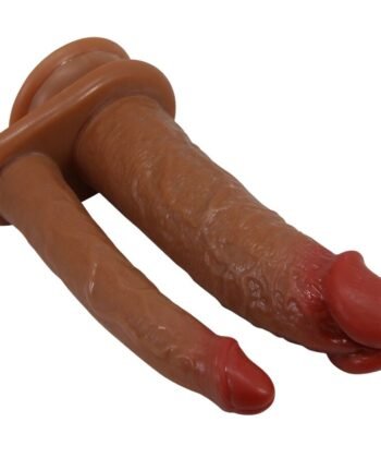Visão alternativa de PRETTY LOVE - GORAN DILDO DUPLO REALISTA NATURAL MULATO
