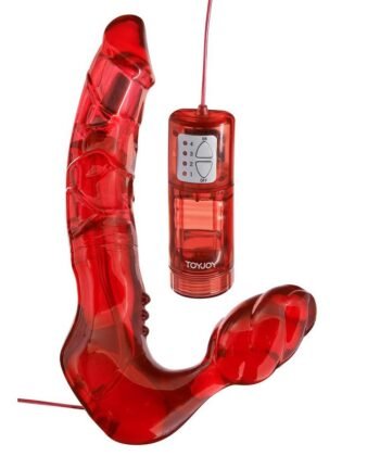 TOYJOY - ARNÉS DOBLE PENETRACIÓN SIN CORREAS CON VIBRADOR