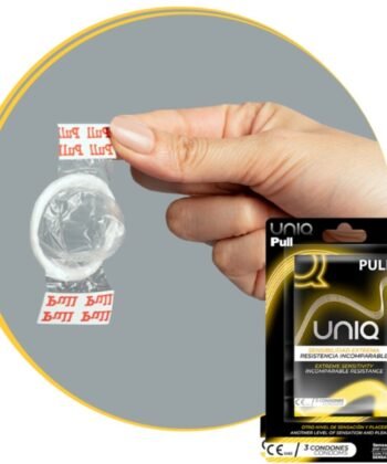 Visão alternativa de UNIQ - PRESERVATIVOS SEM LÁTEX COM TIRAS 3 UNIDADES