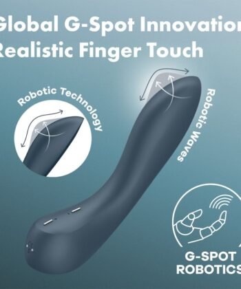 SATISFYER - G-SPOT WAVE 4 12 VIBRAÇÕES PROGRAMA VIBRADOR CINZA ESCURO - Imagem 3