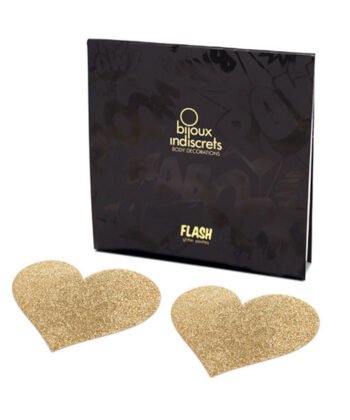 Visão alternativa de BIJOUX - INDISCRETS PEZONERAS FLASH CORAZÓN DORADO