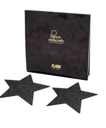 Alternative view of BIJOUX - INDISCRETS PEZONERAS FLASH ESTRELLA NEGRO