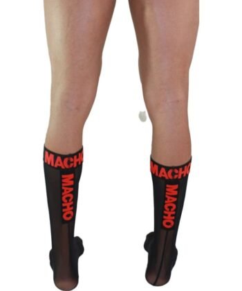 Visão alternativa de MACHO - MEIAS FINAS TAMANHO ÚNICO PRETO/VERMELHO