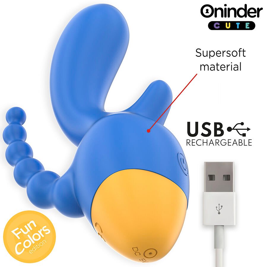 ONINDER CUTE - LOVE 3 SOME VIBRADOR TRIPLO - APLICATIVO MUNDIAL GRATUITO - Imagem 4