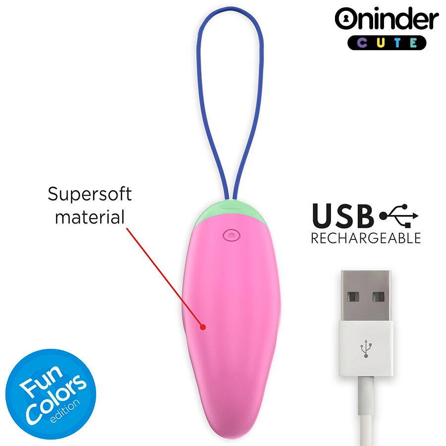 ONINDER CUTE - OVO DE SILICONE VIBRATÓRIO E GIRATÓRIO 360° PARA PRAZER E AMOR - APLICATIVO GRATUITO GLOBAL - Image 5