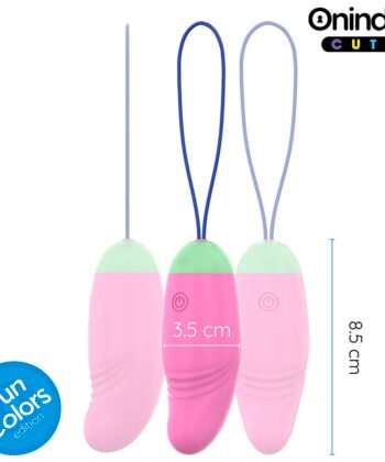 Visão alternativa de ONINDER CUTE - OVO DE SILICONE VIBRATÓRIO E GIRATÓRIO 360° PARA PRAZER E AMOR - APLICATIVO GRATUITO GLOBAL