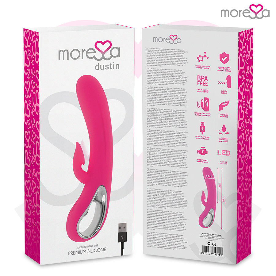 MORESSA - DUSTIN SUCÇÃO CLITÓRICA E VIBRAÇÃO PODEROSA SILICONE PREMIUM RECARREGÁVEL - Image 2