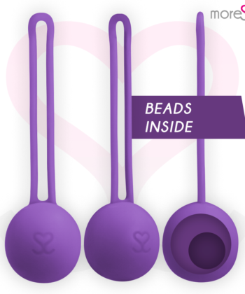 Visão alternativa de MORESSA – BOLA DE KEGEL EM SILICONE (BOLAS CHINESAS) OSIAN ONE LILÁS