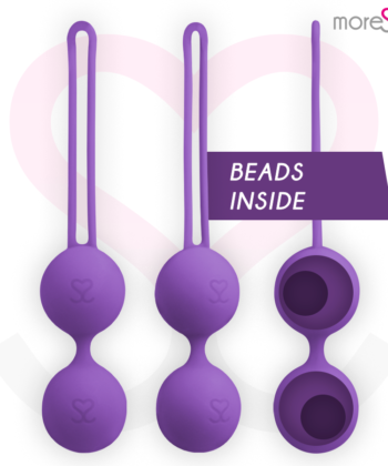 Visão alternativa de MORESSA – BOLAS DE KEGEL (BOLAS CHINESAS) EM SILICONE LILÁS