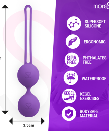MORESSA – BOLAS DE KEGEL (BOLAS CHINESAS) EM SILICONE LILÁS - Imagem 4