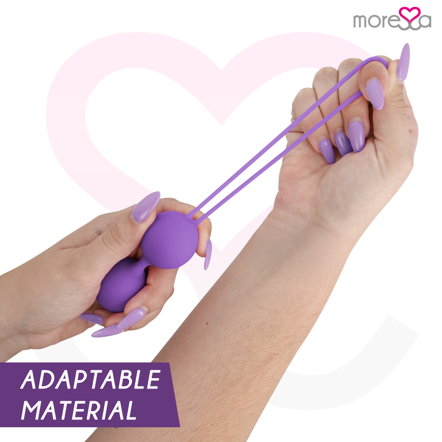 MORESSA – BOLAS DE KEGEL (BOLAS CHINESAS) EM SILICONE LILÁS - Imagem 5