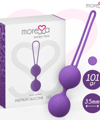 MORESSA – BOLAS DE KEGEL (BOLAS CHINESAS) EM SILICONE LILÁS