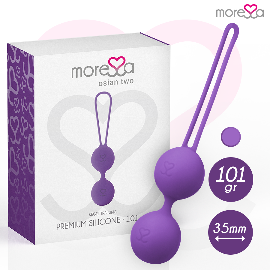 MORESSA – BOLAS DE KEGEL (BOLAS CHINESAS) EM SILICONE LILÁS