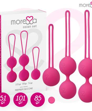 MORESSA - CONJUNTO OSIAN PREMIUM SILICONE ROSA (Osian One - 51 g | Osian Two - 101 g | Osian Three 85 g)